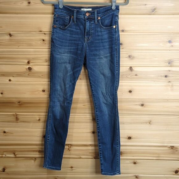 Madewell 10" High Rise Skinny 26S Medium Wash Skinny Jeans - Picture 1 of 10